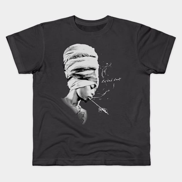 Erykah badu stencil vintage Kids T-Shirt by Lartswear